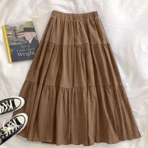 Bts Rok Panjang Anak Perempuan Usia 3-20 Tahun/Rok Remaja Panjang/Rok Muslim/Rok Buka Payung/Rok Ter
