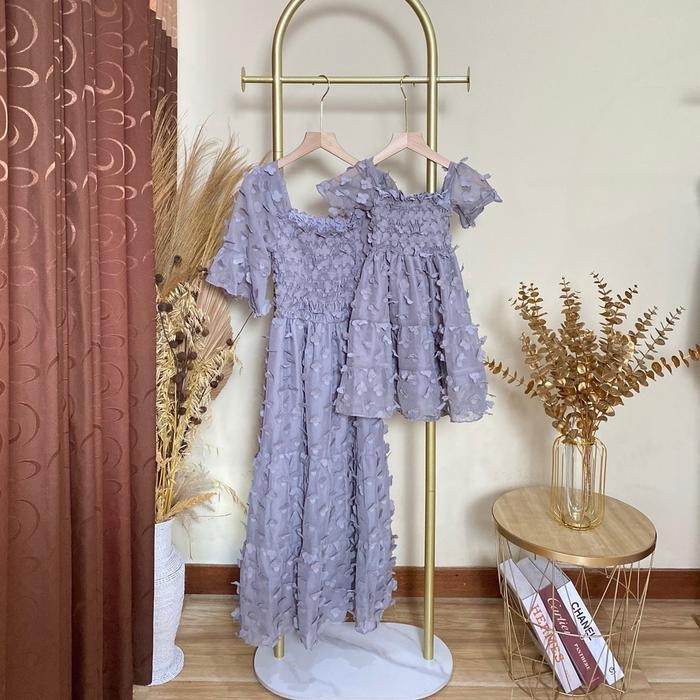 AuroraS - Raline Couple Dress | Dress Ibu Dan Anak | Dress Natal