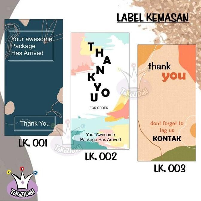

\"\"\"\] stiker thank you / label terima kasih / thanks card / stiker kemasan