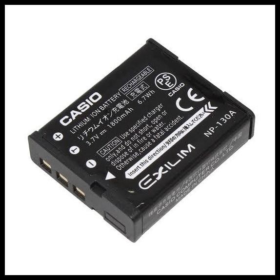 Ready - Battery For Kamera Casio Batre Exilim Np-130 EX-10 100 H30 Baterai H35 SC100 FC300 FC400 Bat