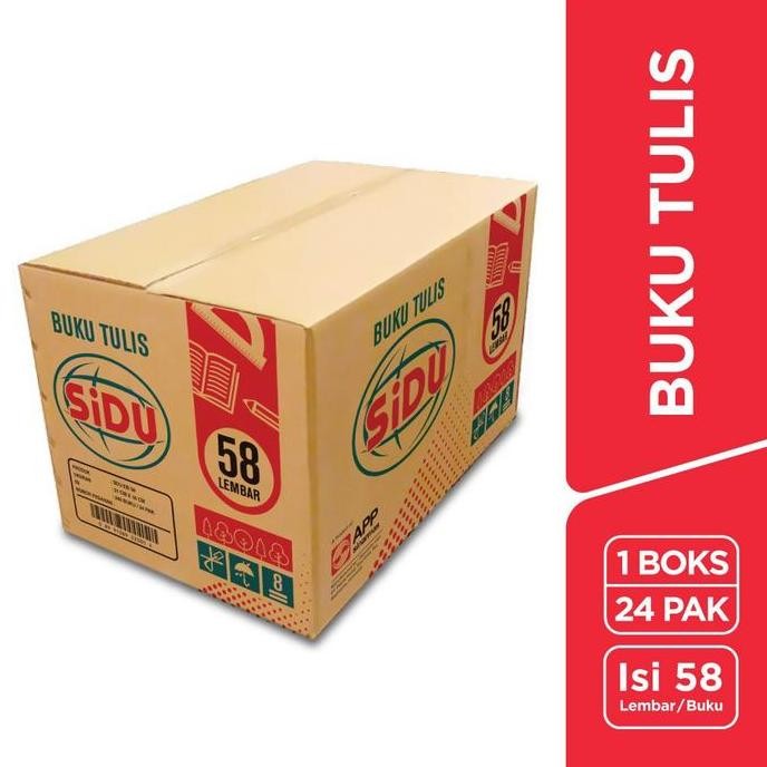 

#####] SiDU Buku Tulis 58 Lembar 1 Boks / Box / Dus