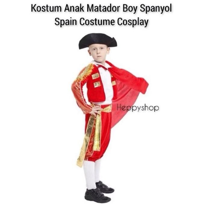 ,,,,,,,] KostumAnakMatadorBoySpanyolSpainCostumeCosplay