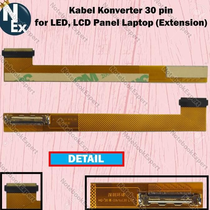 Kabel Converter Konverter 30 pin for LED, LCD Panel Laptop (Extension)