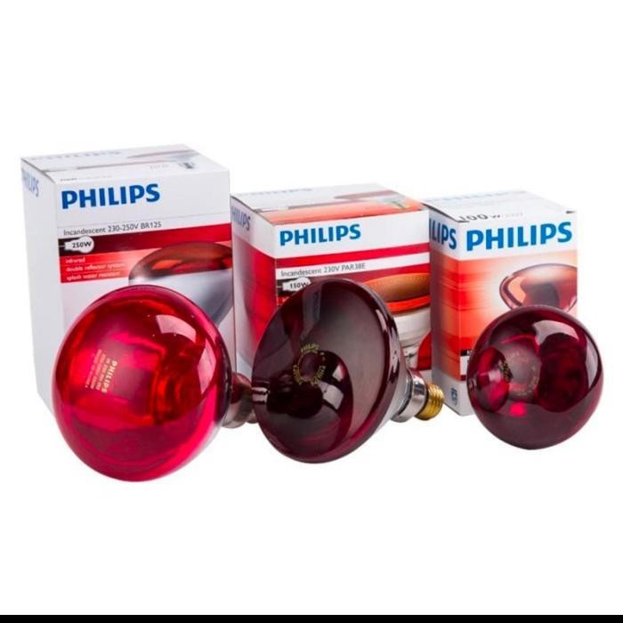 Lampu Infrared 100W Terapi 100 Watt Philips Original Dan Terpercaya