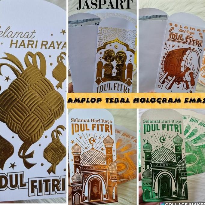 

#####] AMPLOP LEBARAN IDUL FITRI PREMIUM HOLOGRAM EMAS PANJANG