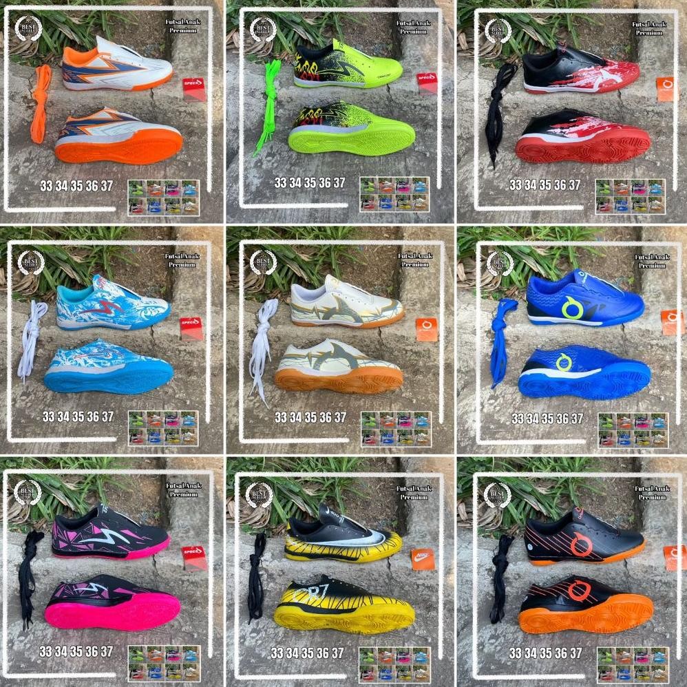 Banyak Pilihan Sepatu Futsal Anak Junior Ukuran 33 34 35 36 37 Sepatu Futsal Anak SD SMP Kualitas Lo