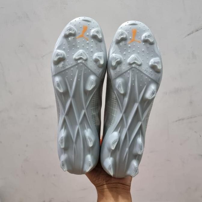 Sepatu Bola Puma Ultra 1.4 Silver Orange Fg soccer Terlaris