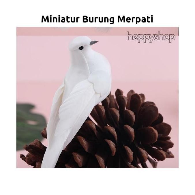 ] Miniatur Burung Merpati, Hiasan Burung Merpati Putih