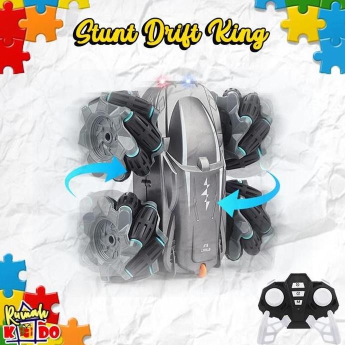 Baru Mainan Anak RC Stunt Car Elves & King Elves + Baterai + Remote Control SNI