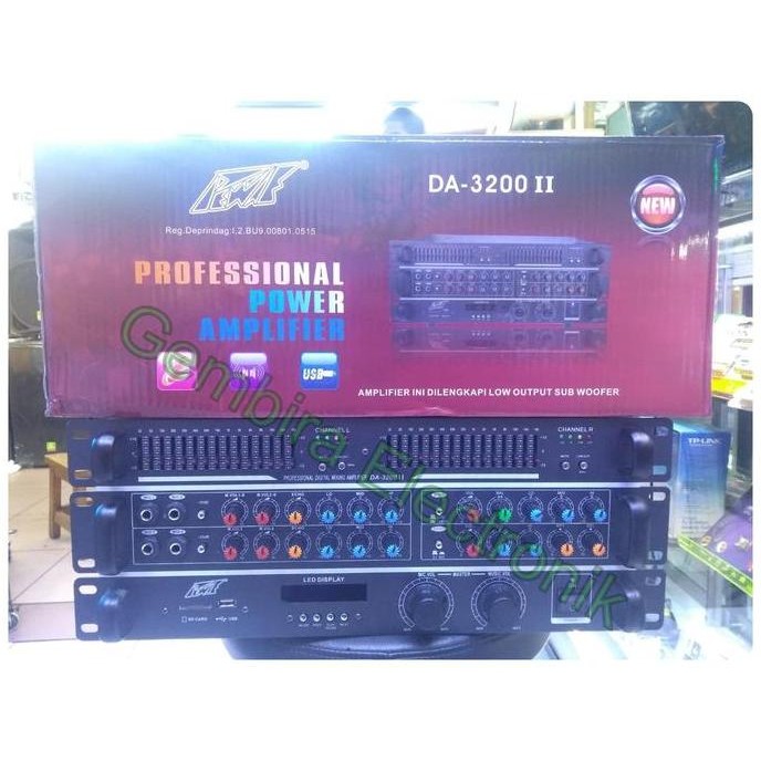 Promo ampli bluetooth pewie da3200 II amplifier mixer piwie da 3200ii COD