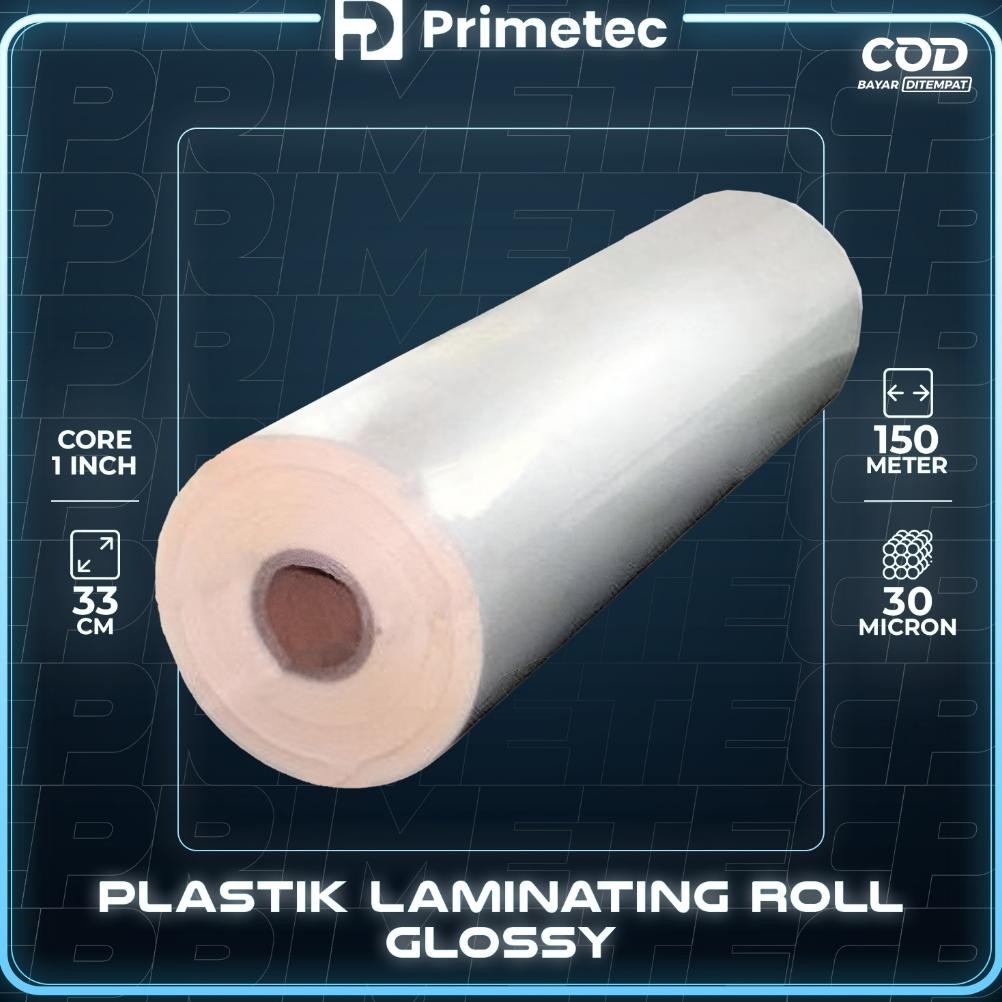 

Readyy!! PLASTIK LAMINATING ROLL 33 CM X 150 M 21/30 MIC DOFF / GLOSSY (JAKARTA)
