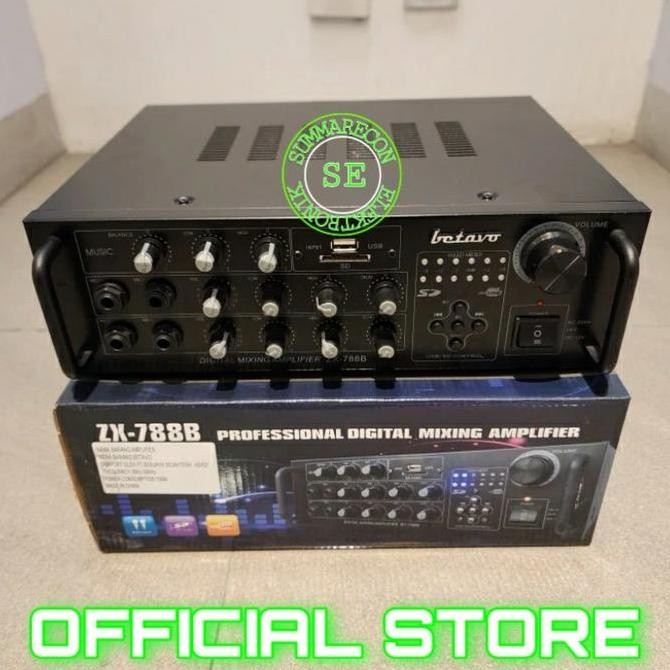 Promo amplifier bluetooth karaoke betavo zx 788b amplifier karaoke COD