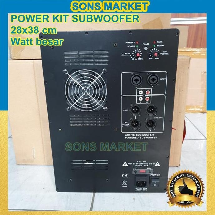 Promo POWER KIT SUBWOOFER MESIN KIT AKTIF SUBWOOFER 1000 Watt 28x38 cm 15 inch 12 inch COD