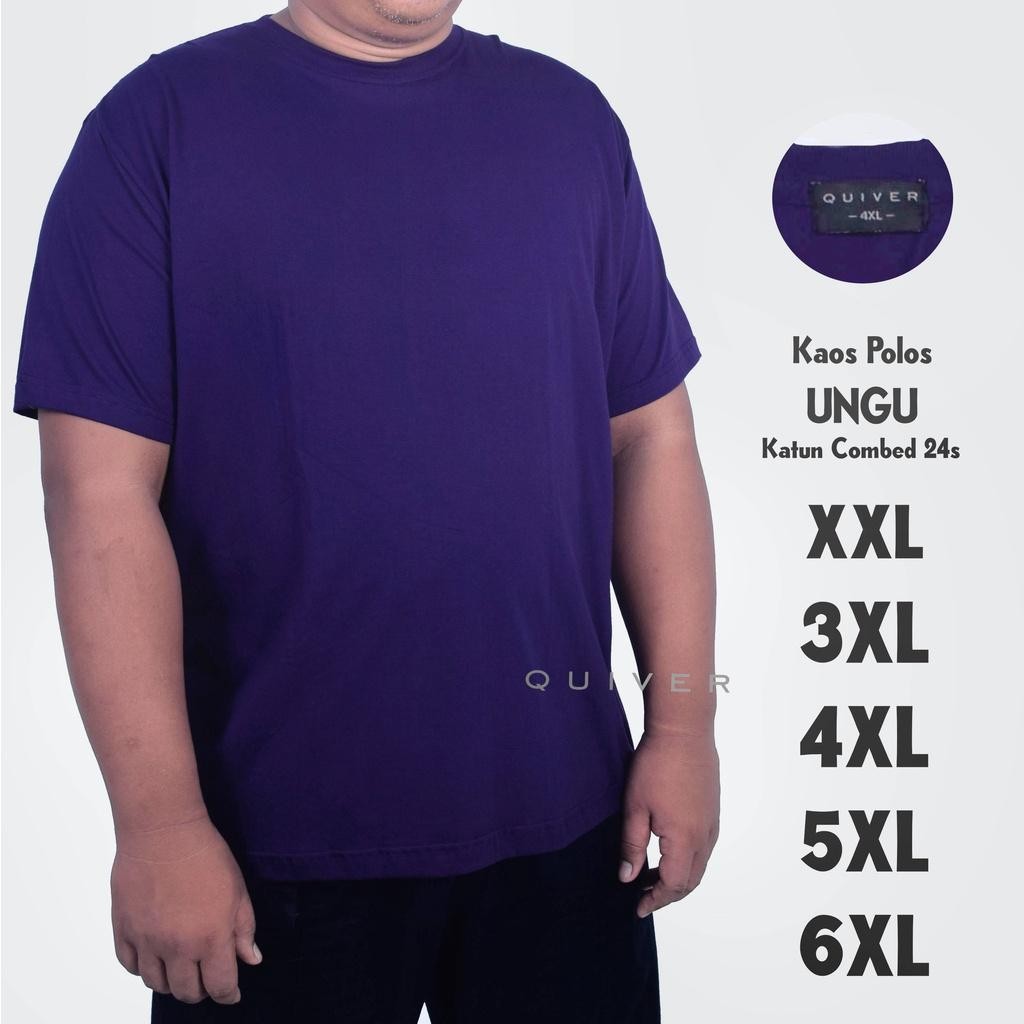 Sg Kaos Polos Jumbo Pria Ungu 24S Big Size Xxl 3Xl 4Xl 5Xl 6Xl Wanita