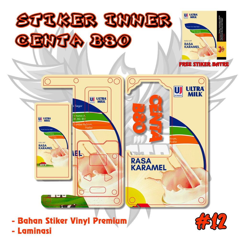 

Premium Cut - 1 B80 12 Garskin Stiker / Case Custom Terlaris 2PCS/ Fullbody