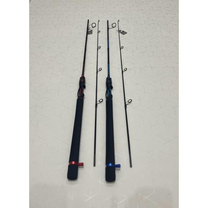 FT Joran Pancing Serat Karbon Joran Pancing Putar dan Casting 2 Bagian Jumper Joran Ultralight Bait 