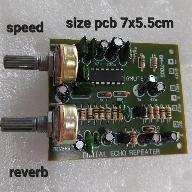 DIGITAL MIC ECHO REFEATER 2 POT POTENSIO 810 820 2 TR + SPEED REVERB