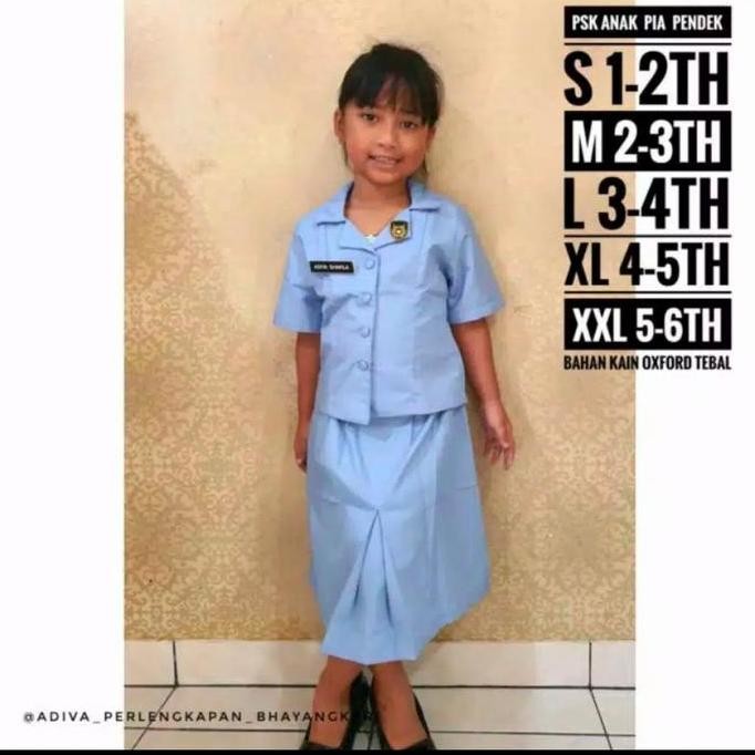 NEW  baju seragam anak karnaval pawai PSK ANAK PIA bhayangkari