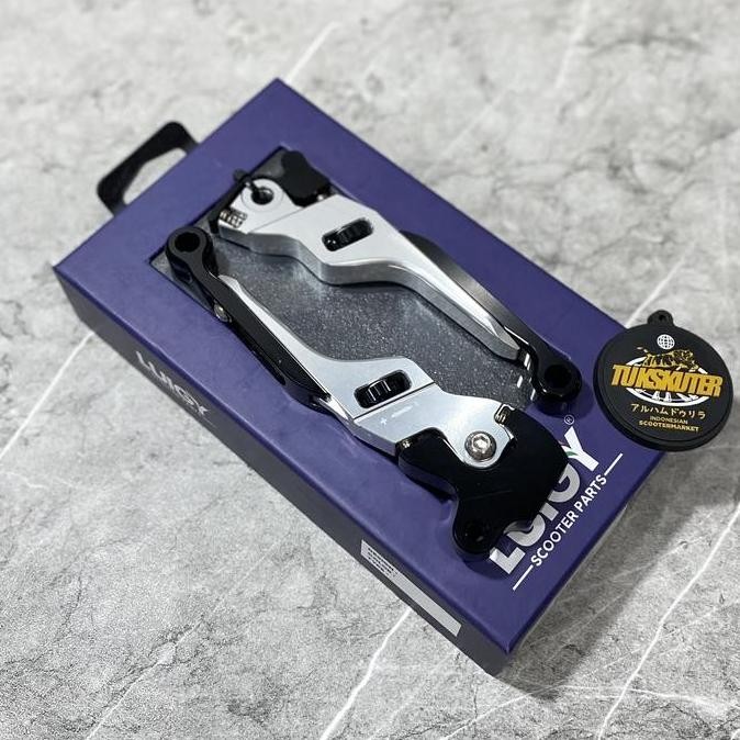 Luigy Brake Lever / Handle Rem Tangan Model Remus CNC Original Vespa Sprint Primavera S LX murah