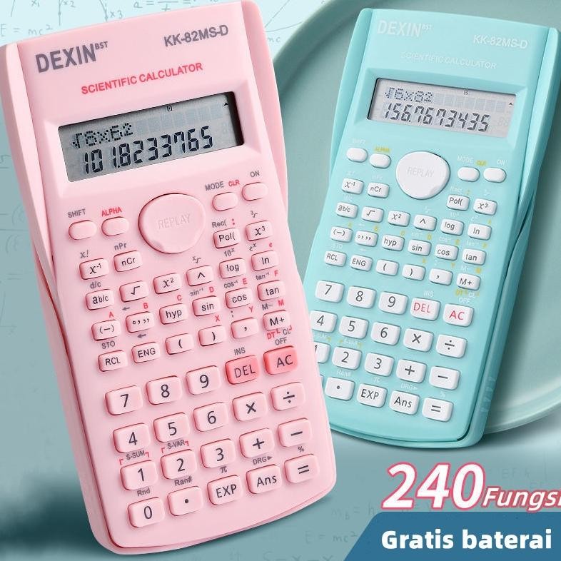 

Readyy!! Kalkulator Color Function Scientific Kalkulator 24 Fungsi Kalkulasi 3 Warna 1700 scientific calculator KK-82MS-D-Gratis baterai