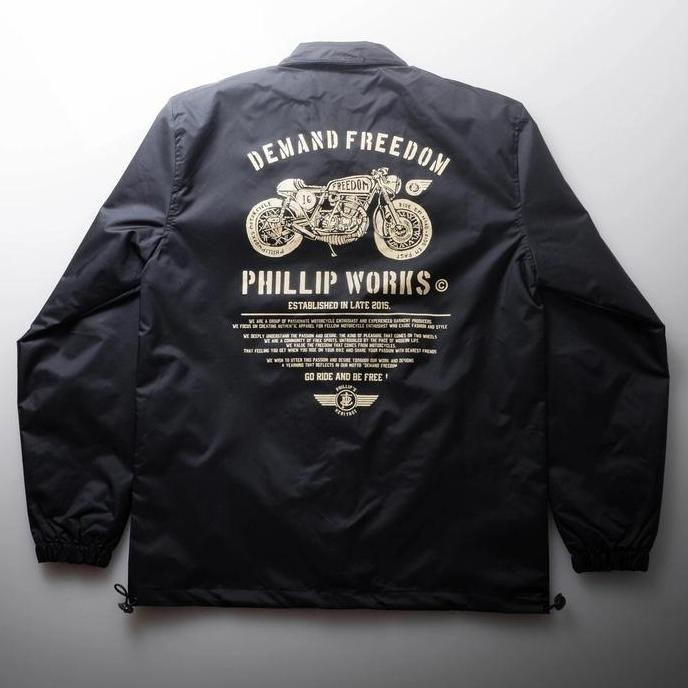 COACH JAKET HERITAGE WINDBREAKER PHILLIP WORKS