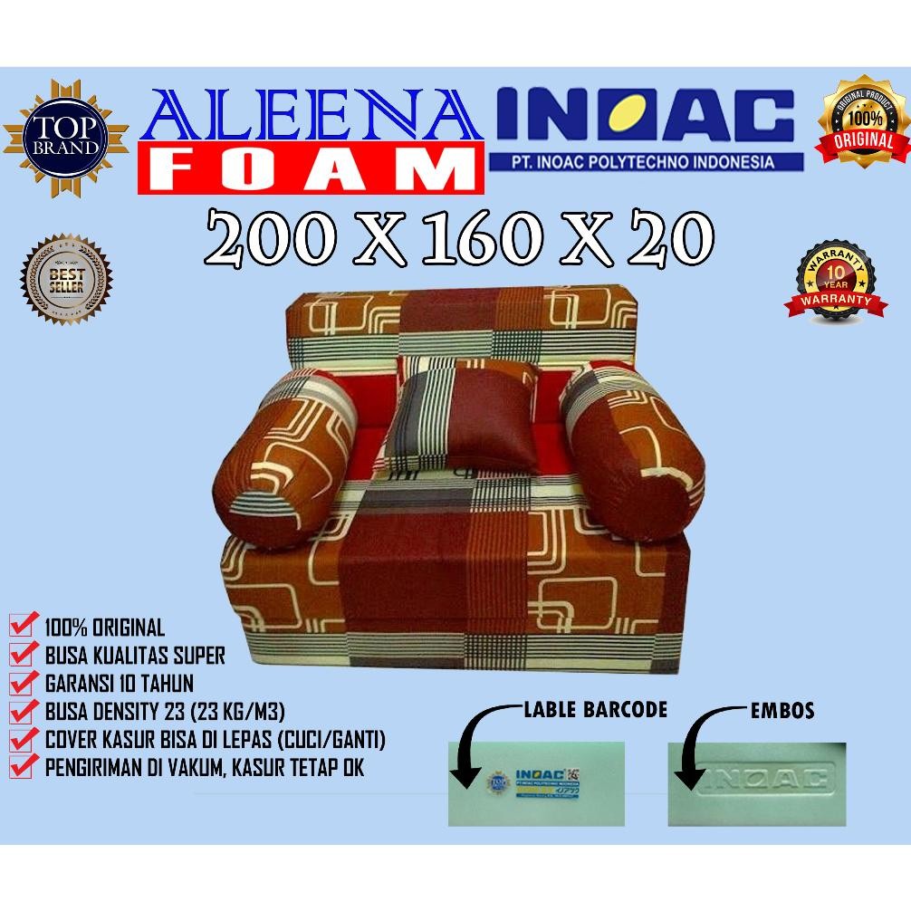 Terlaris [200X160X20] Sofabed Inoac Eon D23 Garansi 10 Tahun Sofa Bed Inoac Sofa Bed Multifungsi Sof