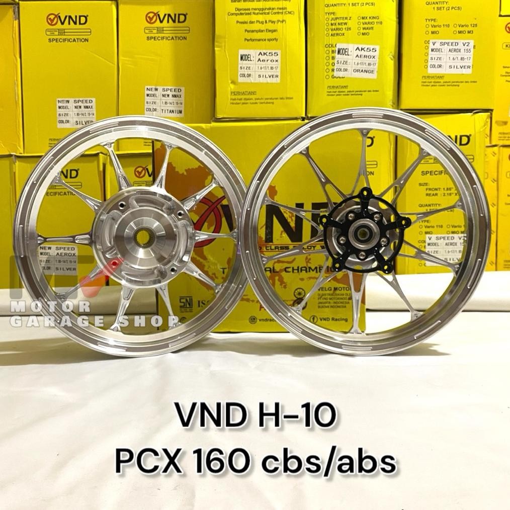 Terlaris Velg Racing Vnd H10 Pcx 160 Cbs/Abs Ring 14 Velg Palang 10 Pcx Velg Vnd Pcx Original Uk 185