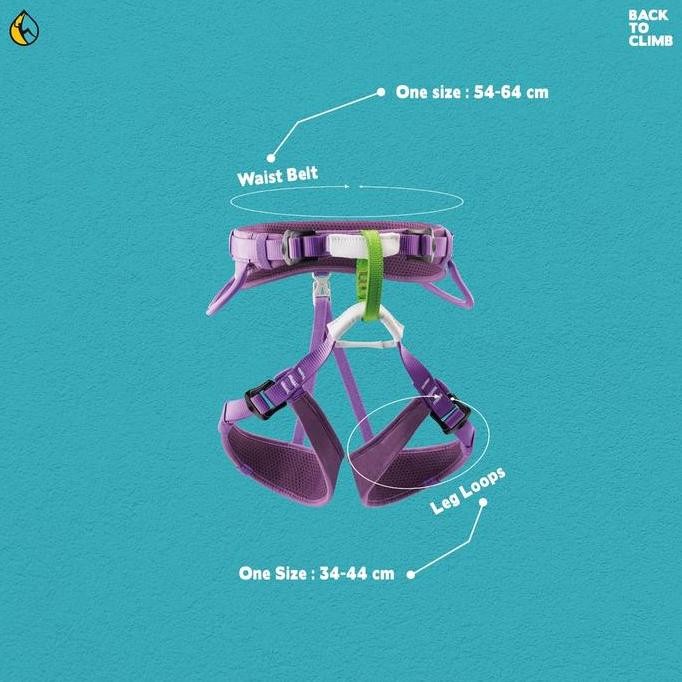 Petzl MACCHU Safety Kids Harness for Rock Climbing murah