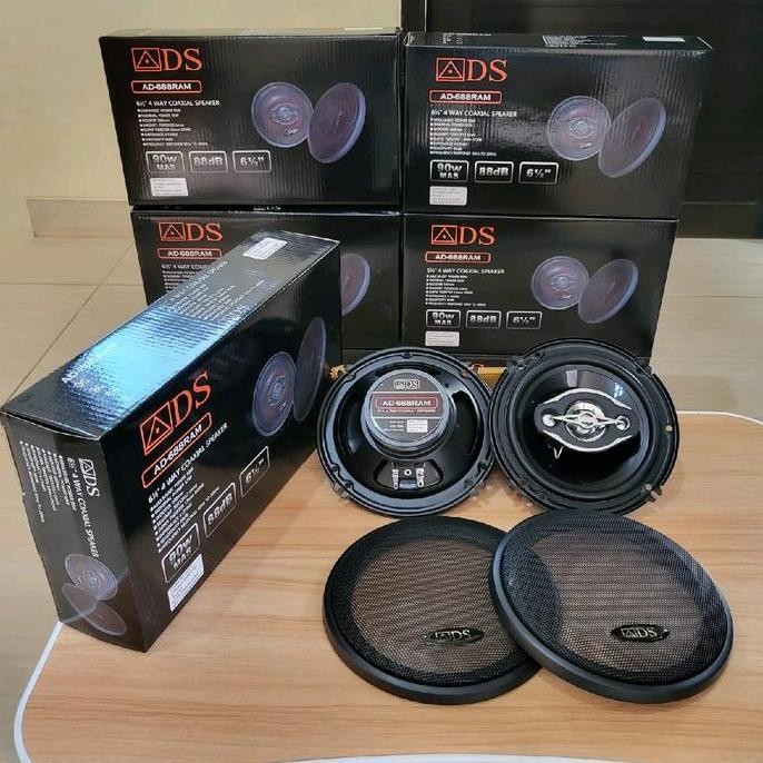 Speaker 6.5 inch ADS Coaxial 4 Way Speaker 6.5 inch Mobil Car