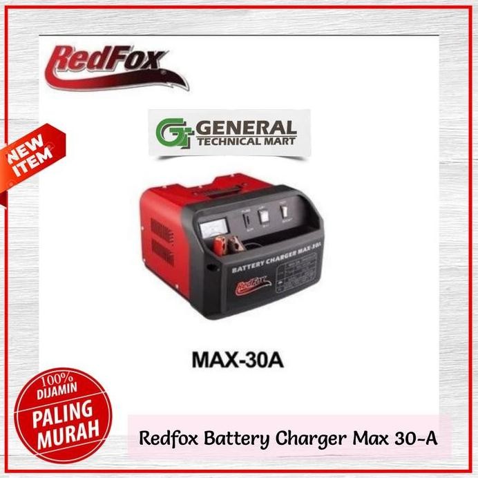 Redfox Battery Charger Max 30-A Cas Setrum Aki ACCU Mobil Max30A murah