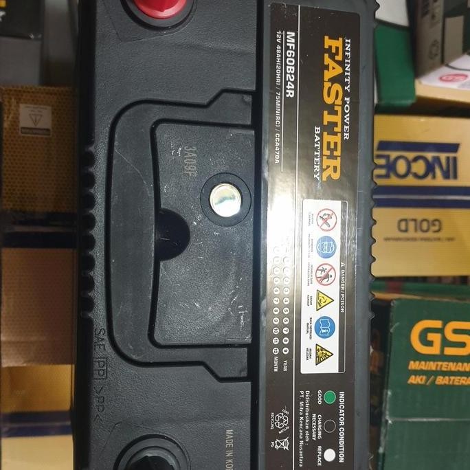 Aki Mobil Kering FASTER MF NS60 48Ah murah