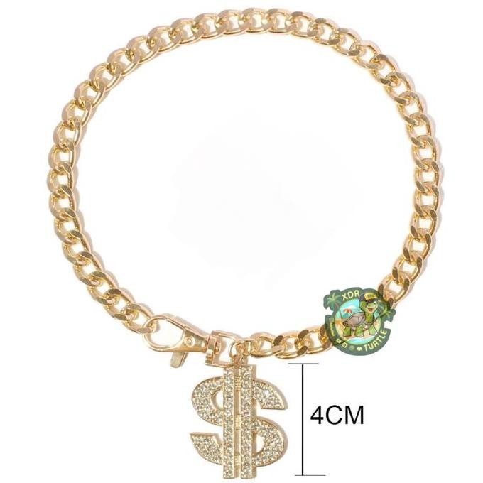 KALUNG RANTAI ANJING KUCING TIDAK PUDAR & DAPAT DI BESAR KECIL IMPOR murah