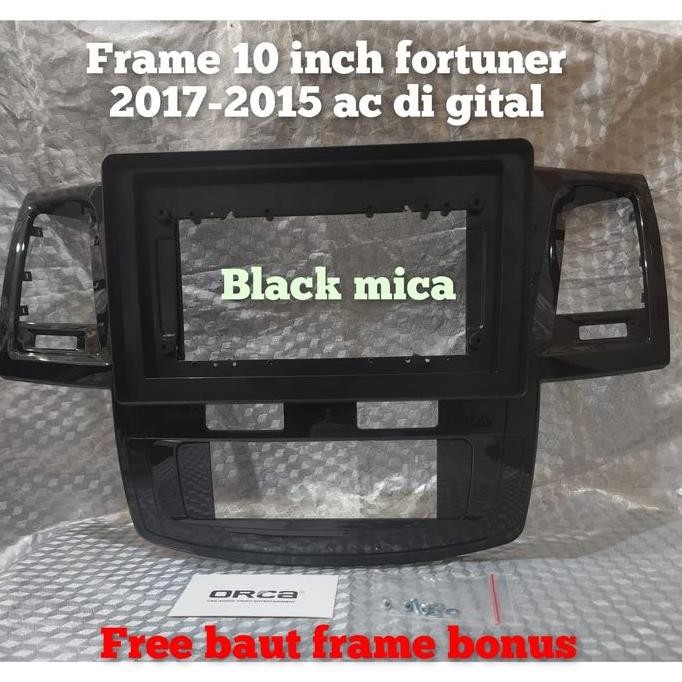frame head unit android 10 inch mobil FORTUNER 2007-2015 AC-DIGITAL