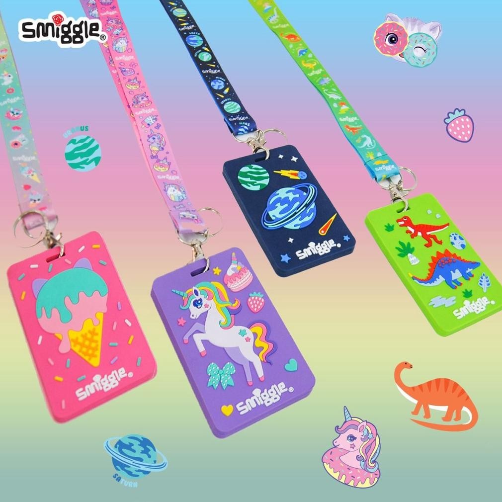 

Best - Smiggle Bag Tag Card Holder dengan Tali Lanyard ,.