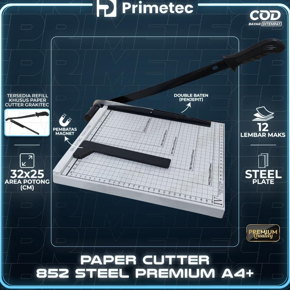 

Model Baru Paper Cutter A4 ( Alat Potong / Mesin Pemotong Kertas HVS, Sticker, Dos, PVC ID Card, Yellow Board, Art Paper, Vinyl. Bontax Camel, Kertas !