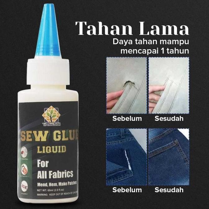 

Cairan Liquid Lem Perekat Kain Kulit Sew Glue 60Ml - Yahesdi Vs255