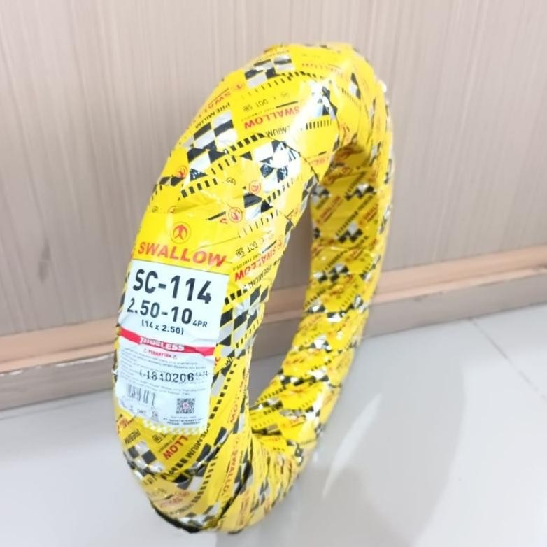 Ban Luar Sepeda Listrik Tubles Selis Original Swallow 14 x 2.50 250 Tubeless