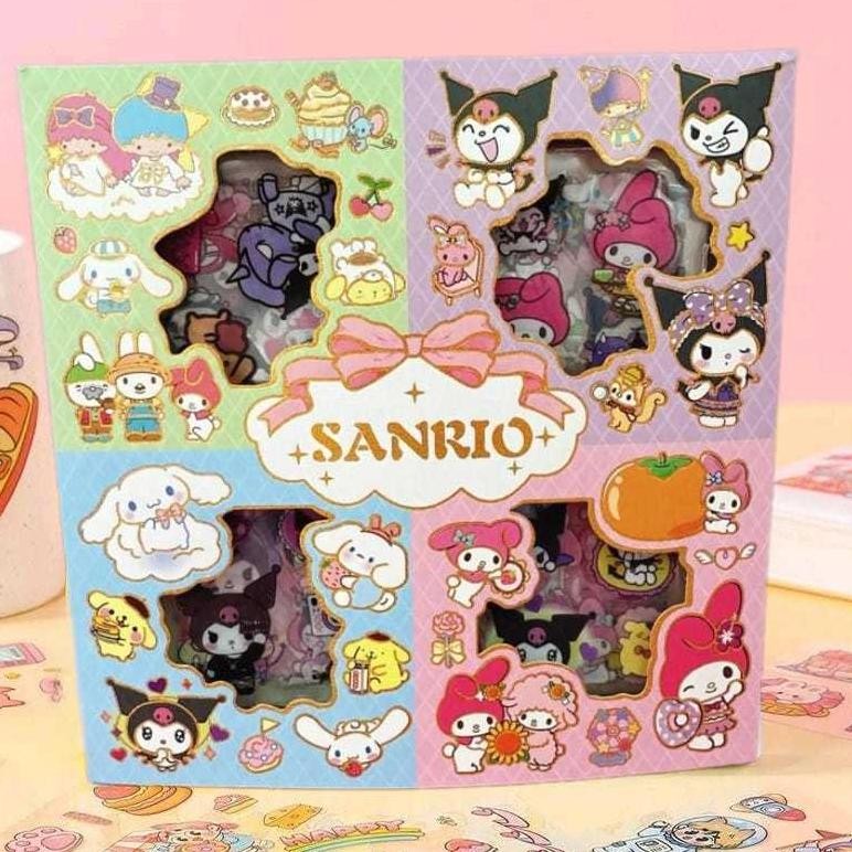 

Hot Stiker Momo Sanrio 2D Isi 100 Lembar / Roll 4 Roll + 10 Lembar - Stiker Lucu Waterproof Eh76