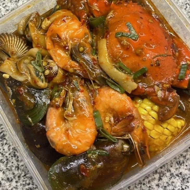 

Seafood Mix Saus Padang Makanan Matang Seafood 73N By Sambal Bunda Queen