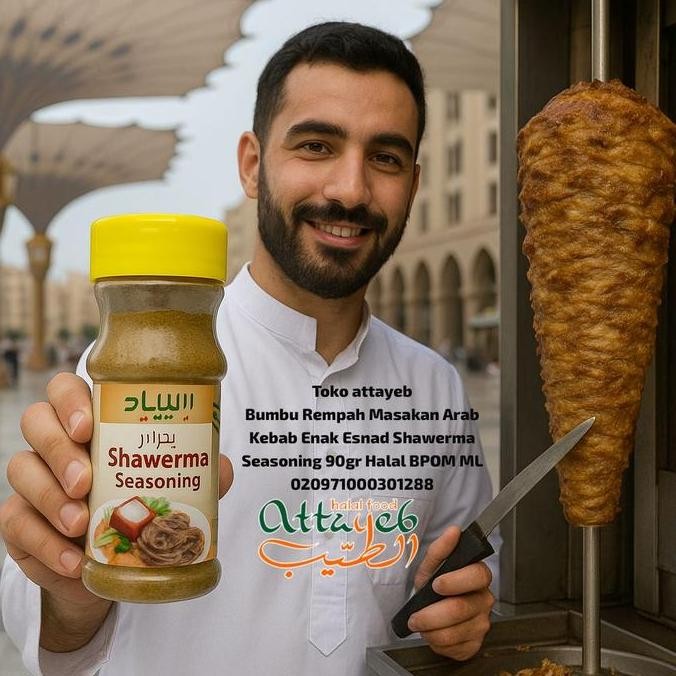 

Bumbu Rempah Masakan Arab Kebab Enak Esnad Shawerma Seasoning 90Gr Ori
