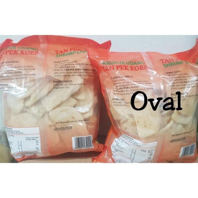 

Kerupuk Udang Tan Pek Koen Oval 500 Gr #Gratisongkir