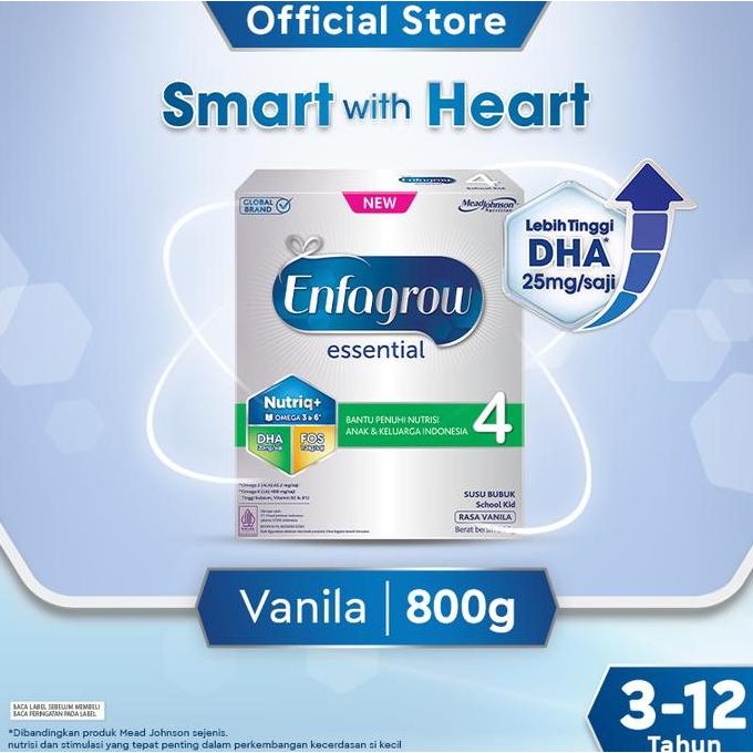

terbaru enfagrow essential 4 800gr susu formula anak 3-12 tahun