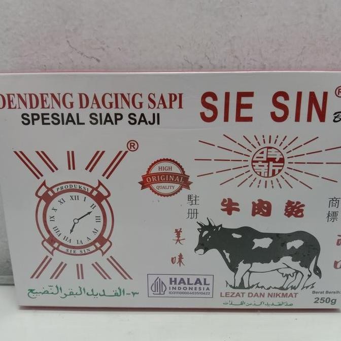 

Dendeng Sapi Matang (Halal) Sie Sin, 250 Gram Perbox #Gratisongkir