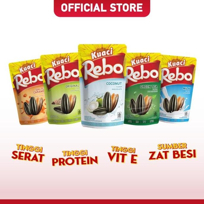 

Rebo Kuaci Rasa Milk 70 Gram - 1 Dus (Isi 48 Pcs) #Gratisongkir
