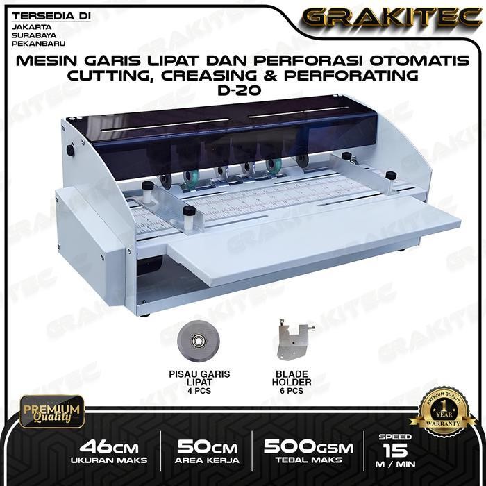 

Grakitec Mesin Electric Cutting, Creasing & Perforating ( Mesin Pemotong Kertas, Pembuat Lipatan, Garis Putus Putus ) Original Dan Terpercaya