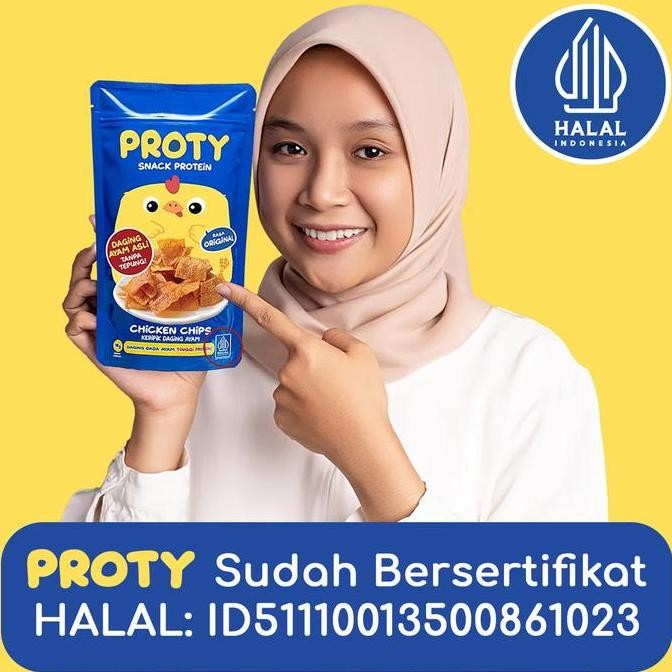 

Proty Original (Bundle 12) Snack Keluarga Tinggi Protein Chicken Chips #Gratisongkir