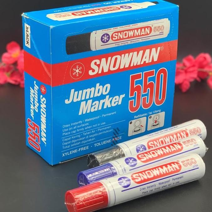

SPIDOL PERMANENT SNOWMAN JUMBO MARKER 550 ORIGINAL DAN TERPERCAYA
