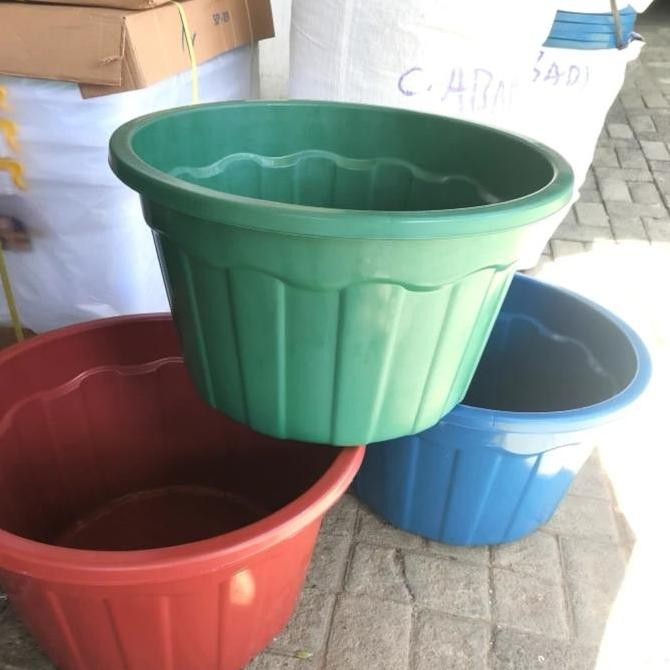 terbaru baskom plastik jumbo ember besar 45 cm murah