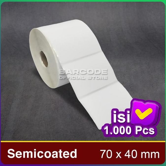

Baru Label Semicoated 70X40Mm 1 Line - Stiker Thermal Pengiriman 1 Slop
