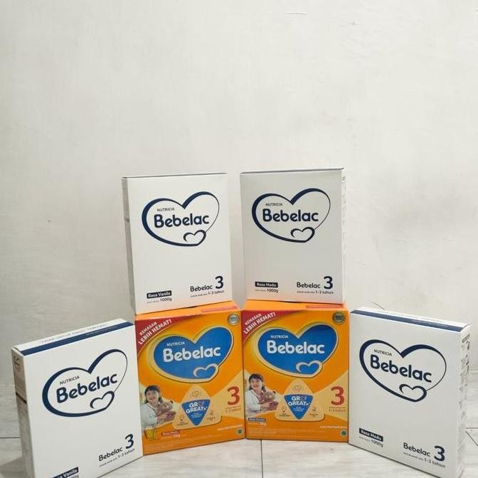 

terbaru bebelac 3 & 4 susu formula anak 1000gr rasa madu & vanila usia 1 tahun+